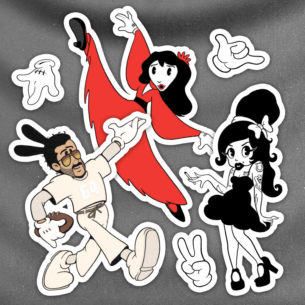 Vintage Music Moments Kiss Cut Sticker Sheet